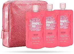 Set - Pupa Glitter Lab Frizzy Daily Dose (bag+milk/200 ml + cream/200ml + scrub/200ml) — photo N1