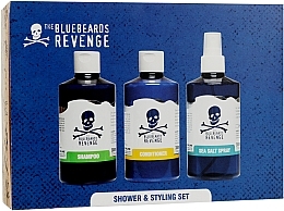 Set - The Bluebeards Revenge Shower & Styling Set (h/spray/300ml + shm/300ml + cond/300ml) — photo N1