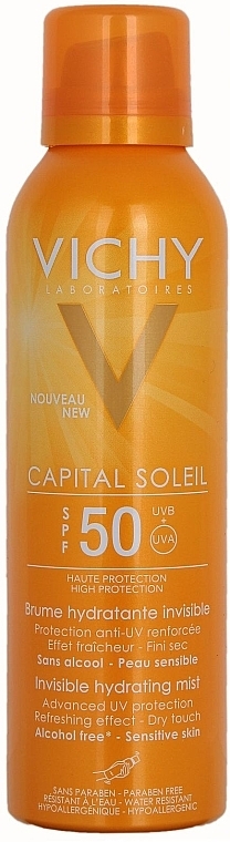 Sunscreen Invisible Hydrating Mist - Vichy Capital Soleil SPF 50 Invisible Hydrating Mist — photo N1
