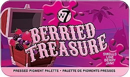 Eyeshadow Palette - W7 Berried Treasure Pressed Pigment Palette — photo N1