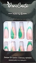 Fragrances, Perfumes, Cosmetics Almond Nail Tips, 24 pcs. - Deni Carte Nails 9959