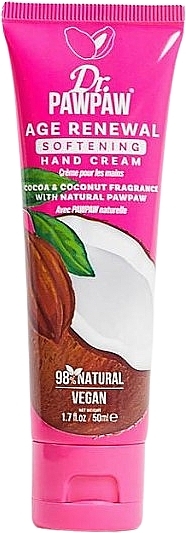 Softening Hand Cream 'Cocoa & Coconut' - Dr. PawPaw Age Renewal Cocoa & Coconut Softening Hand Cream — photo N1