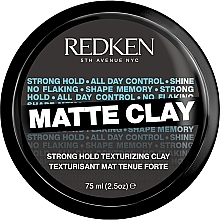 Texturizing Hair Clay - Redken Rough Clay Matte Texturizer 20 — photo N1