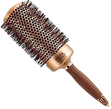Hair Brush, 65 mm - Olivia Garden Expert Blowout Speed Wavy Bristles Gold & Brown — photo N1