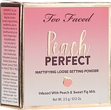 Fragrances, Perfumes, Cosmetics Loose Powder - Too Faced Peach Perfect Setting Powder Travel-Size