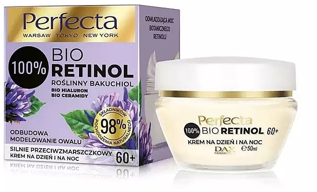 Day & Night Cream 60+ - Perfecta Bio Retinol 60+ Day And Night Cream — photo N1