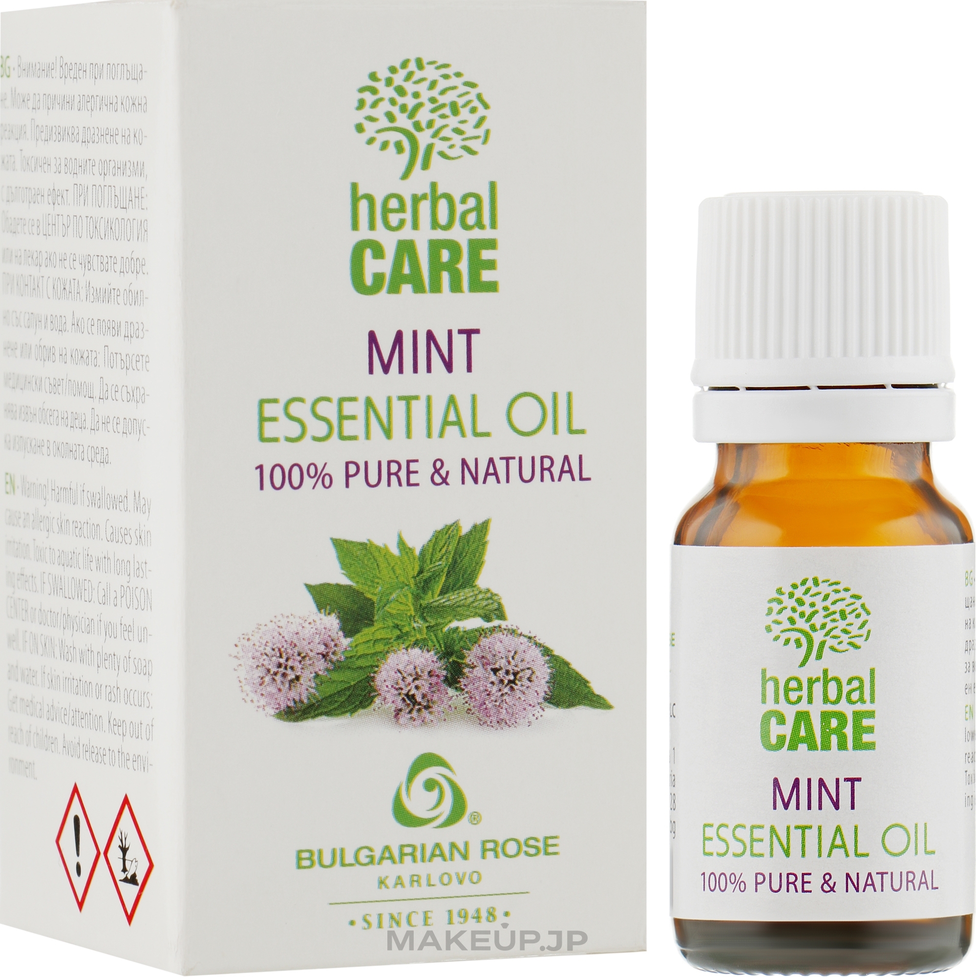 Mint Essential Oil - Bulgarian Rose Herbal Care Mint Essential Oil — photo 10 ml