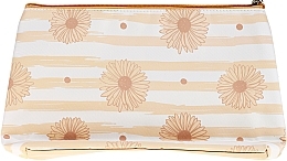 Fragrances, Perfumes, Cosmetics Makeup Bag "Marguerite", 98109, beige - Top Choice