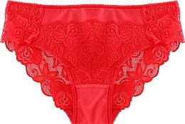 Lace Bikini Panties 'Figi', 1 pc, red - Moraj — photo N1
