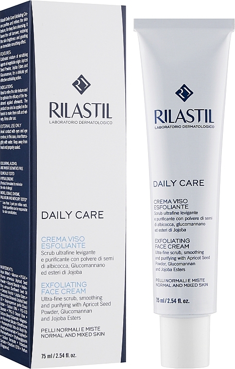 Facial Peeling for Normal & Combination Skin - Rilastil Daily Care Exfoliating Face Cream — photo N2