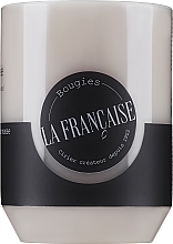 Scented Candle 'Grey Jasmine' - Bougies La Francaise Jasmine Grey Scented Pillar Candle 45H — photo N1