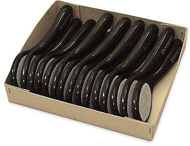 Foot Grate Set 'Black Magic', 15 pcs - Erlinda Solingen Romeo Ceramic Pumice Stone — photo N1