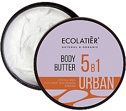 Fragrances, Perfumes, Cosmetics 5 in 1 Body Butter "Cocoa, Shea, Coconut, Macadamia, Babassu" - Ecolatier Urban Body Butter