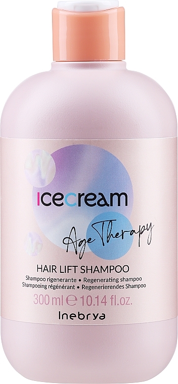 Regenerating Shampoo for Mature & Porous Hair - Inebrya Ice Cream Age Therapy Hair Lift Shampoo — photo N1