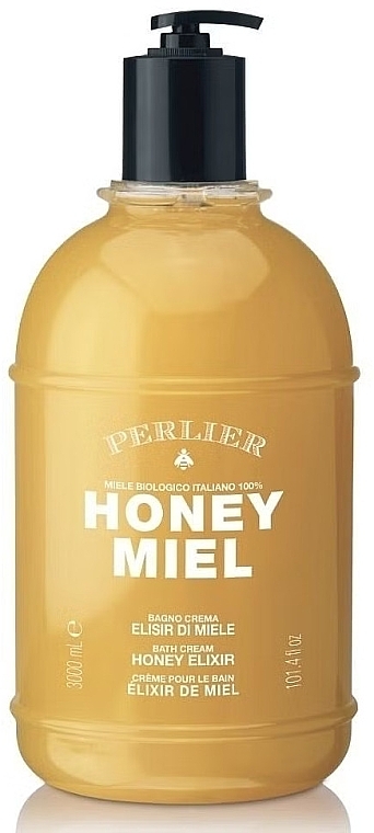 Honey Elixir Shower Gel Cream - Perlier Honey Miel Bath Cream Honey Elixir — photo N2