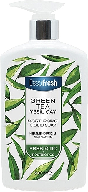 Green Tea Liquid Hand Soap - Aksan Deep Fresh Prebiotics Moisturising Liquid Soap Green Tea — photo N6