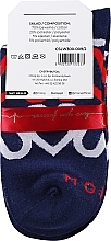 Fragrances, Perfumes, Cosmetics Valentine Gift Socks, 2 pairs, blue with hearts - Moraj