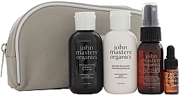 Fragrances, Perfumes, Cosmetics Set - John Masters Organics Essential Travel Kit For Dry Hair (sh/60ml + cond/60ml + volumizer/30ml + oil/3ml + bag)