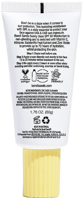 Moisturizing Protective Face Cream - Bondi Sands Sunny Daze SPF 50 Moisturiser — photo N5