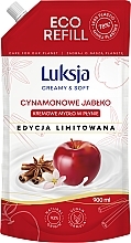 Apple & Cinnamon Liquid Cream Soap - Luksja Creamy & Soft Cinnamon Apple Eco Refill (replacement unit) — photo N1