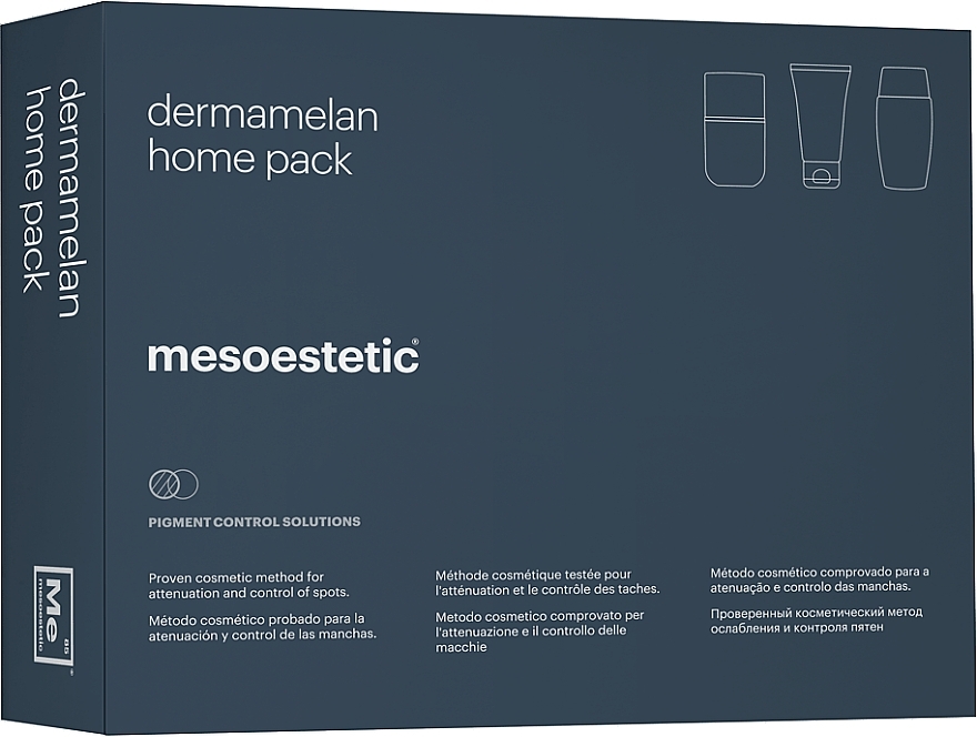 Set - Mesoestetic Dermamelan Home Pack (f/cr/30g + sunscreen/50ml + f/balm/50ml) — photo N2