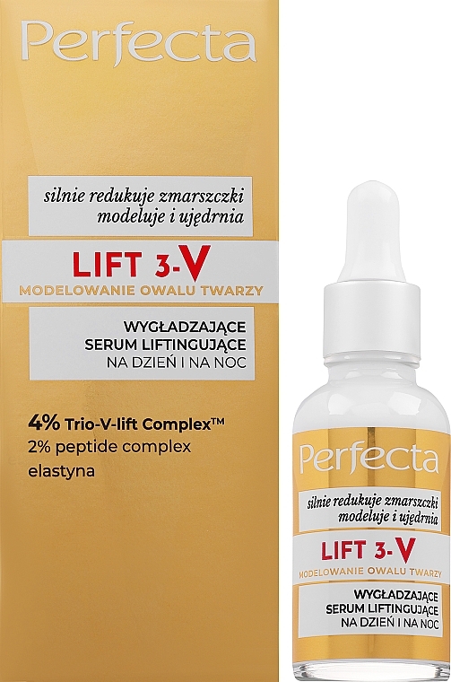 Day and Night Smoothing Lifting Serum - Perfecta Lift 3-V 4% Trio-V-Lift Complex — photo N1