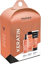 Fragrances, Perfumes, Cosmetics Set - Vitalcare Professional Keratin (shm/250ml + h/mask/190ml + spray/125ml)