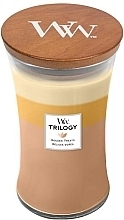 Fragrances, Perfumes, Cosmetics Scented Candle in Glass - Woodwick Hourglass Candle Trilogy Golden Treats