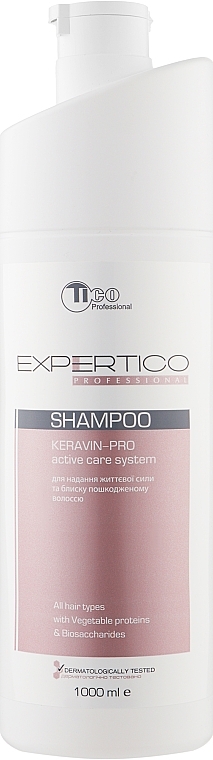 Hair Shine & Strength Shampoo - Tico Professional Expertico Keravin-pro — photo N1