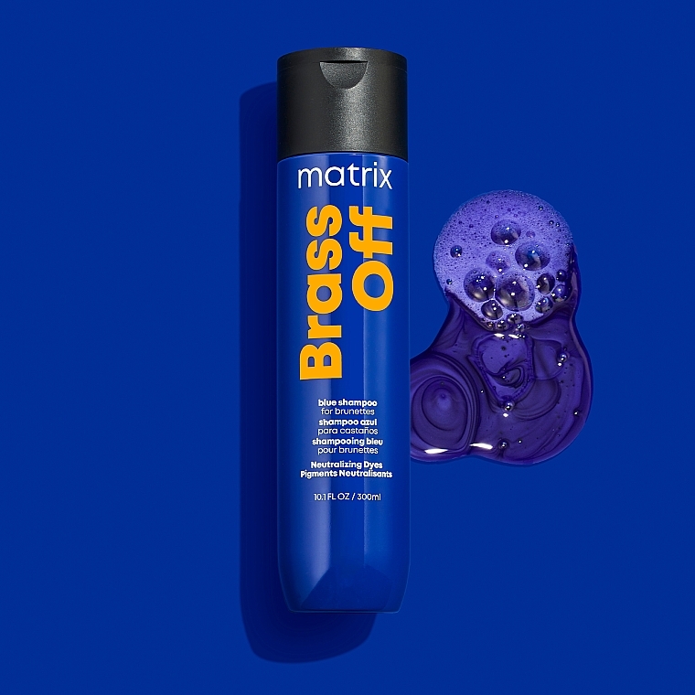 Hair Color Preserving Shampoo - Matrix Total Results Brass Off Blue Shampoo For Brunettes — photo N21