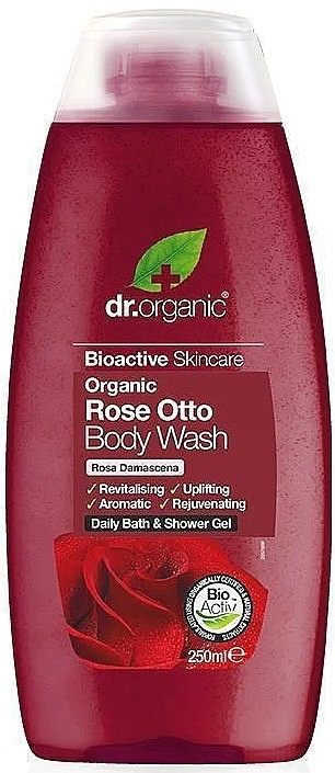 Rose Otto Shower Gel - Dr. Organic Bioactive Skincare Organic Rose Otto Body Wash — photo N1