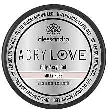Polyacrylic Nail Gel - Alessandro International AcryLove Poly-Acryl-Gel Milky Rose — photo N4
