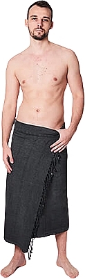 Hammam Towel, Anthracite - He Stone Wash — photo N2