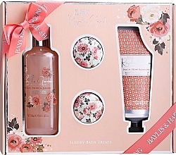 Fragrances, Perfumes, Cosmetics Set - Baylis & Harding Royale Garden Peach, Peony & Jasmine (sh/cr/300ml + h/lot/200ml + bath/bomb/2x75g)