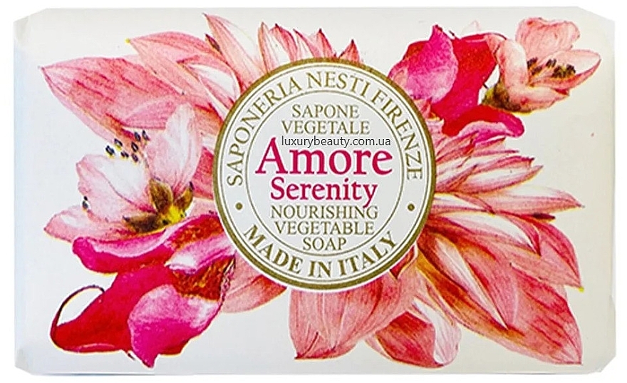 Jasmine, Tuberose and Ylang-Ylang Scented Soap - Nesti Dante Amore Serenity Nourishing Vegetable Soap — photo N1