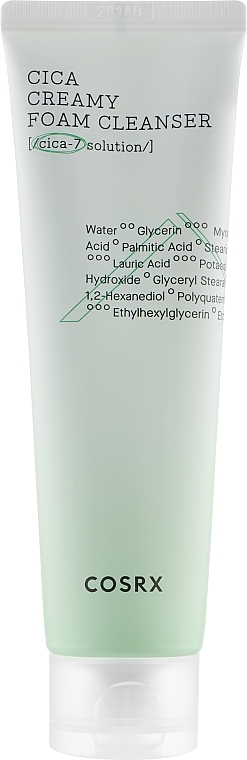 Creamy Face Cleansing Foam - Cosrx Pure Fit Cica Creamy Foam Cleanser — photo N1