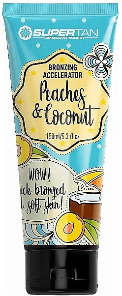 Tan Accelerator Cream 'Peaches & Coconut' - Supertan Peaches & Coconut Bronzing Accelerator — photo N1