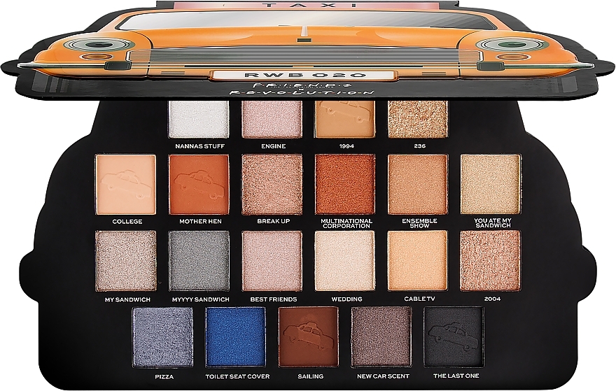 Eyeshadow Palette - Makeup Revolution X Friends Take a Drive Shadow Palette — photo N1