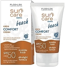 Sunscreen Makeup Base - Floslek Sun Care Derma Comfort Cream SPF 50 — photo N2