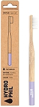 Bamboo Toothbrush, soft, purple - Hydrophil Bambus Toothbrush Super Soft Purple — photo N1