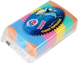 Fragrances, Perfumes, Cosmetics Rectangular Bath Sponge 2in1, multicolor, 5102 - Ewimark