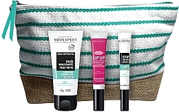 Fragrances, Perfumes, Cosmetics Set - Novexpert Trio-Zinc + Hyaluronic Acid (foam/gel/30ml + lip/balm/8ml + gel/7ml + bag)