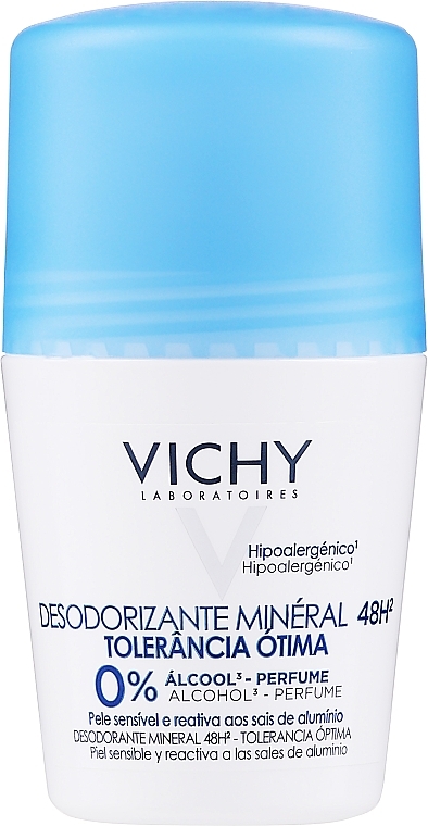 Roll-On Antiperspirant - Vichy Déodorant Minéral 48h Tolérance Optimale Roll-On — photo N1