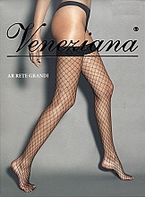 Stockings "Ar Rete Grandi", nero - Veneziana — photo N1