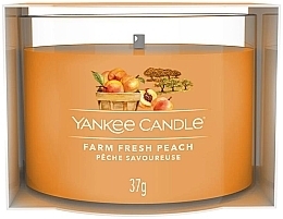 Mini Scented Candle in Glass - Yankee Candle Farm Fresh Peach Mini — photo N1