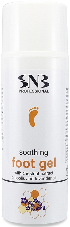 Soothing Foot Gel with Chestnut Extract, Propolis Extract & Lavender Oil - SNB Professional Soothing Foot Gel With Chestnut Extract Propolis And Lavender Oil — photo N1