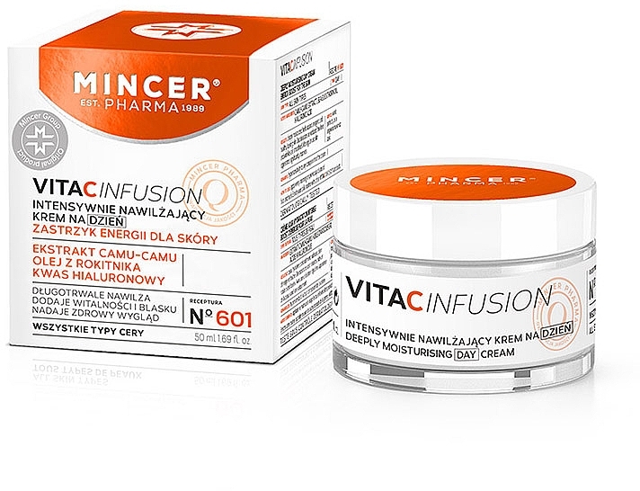 Moisturizing Face Cream - Mincer Pharma Vita C Infusion 601 Moisturizing Face Cream — photo N1