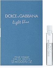 Fragrances, Perfumes, Cosmetics Dolce & Gabbana Light Blue pour Homme - Eau de Toilette (sample)