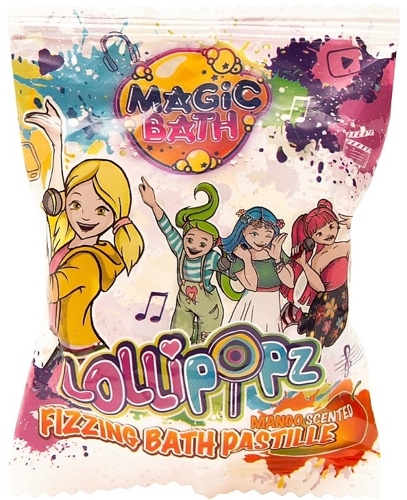 Fizzing Bath Pastille, mango - EP Line Lollipopz Fizzing Bath Pastille — photo N1