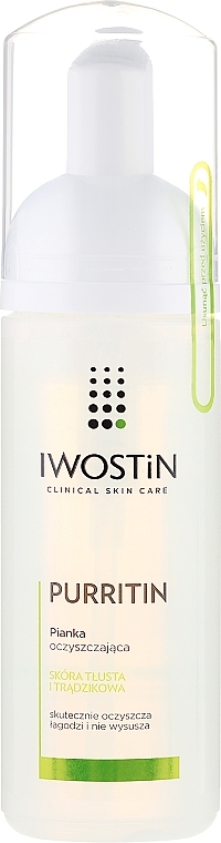 Refreshing Face Foam - Iwostin Purritin Cleansing Foam — photo N1